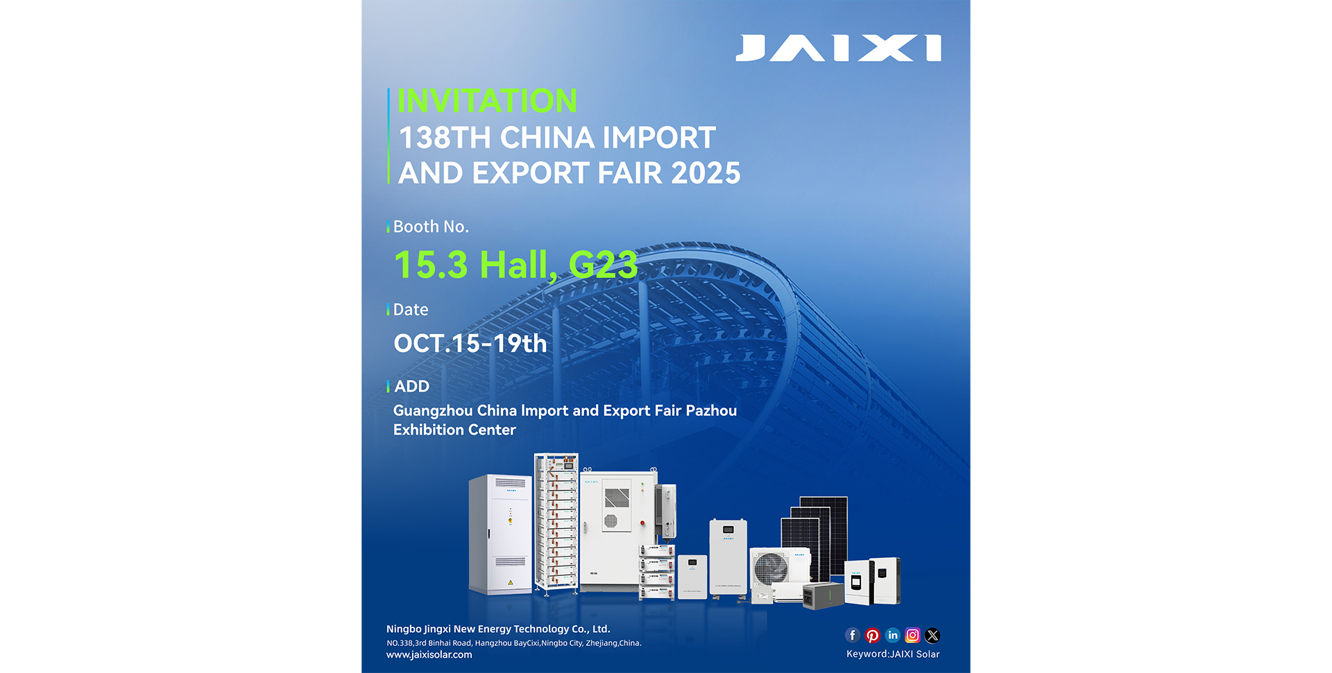 NINGBO JINGXI NEW ENERGY CO., LTD.